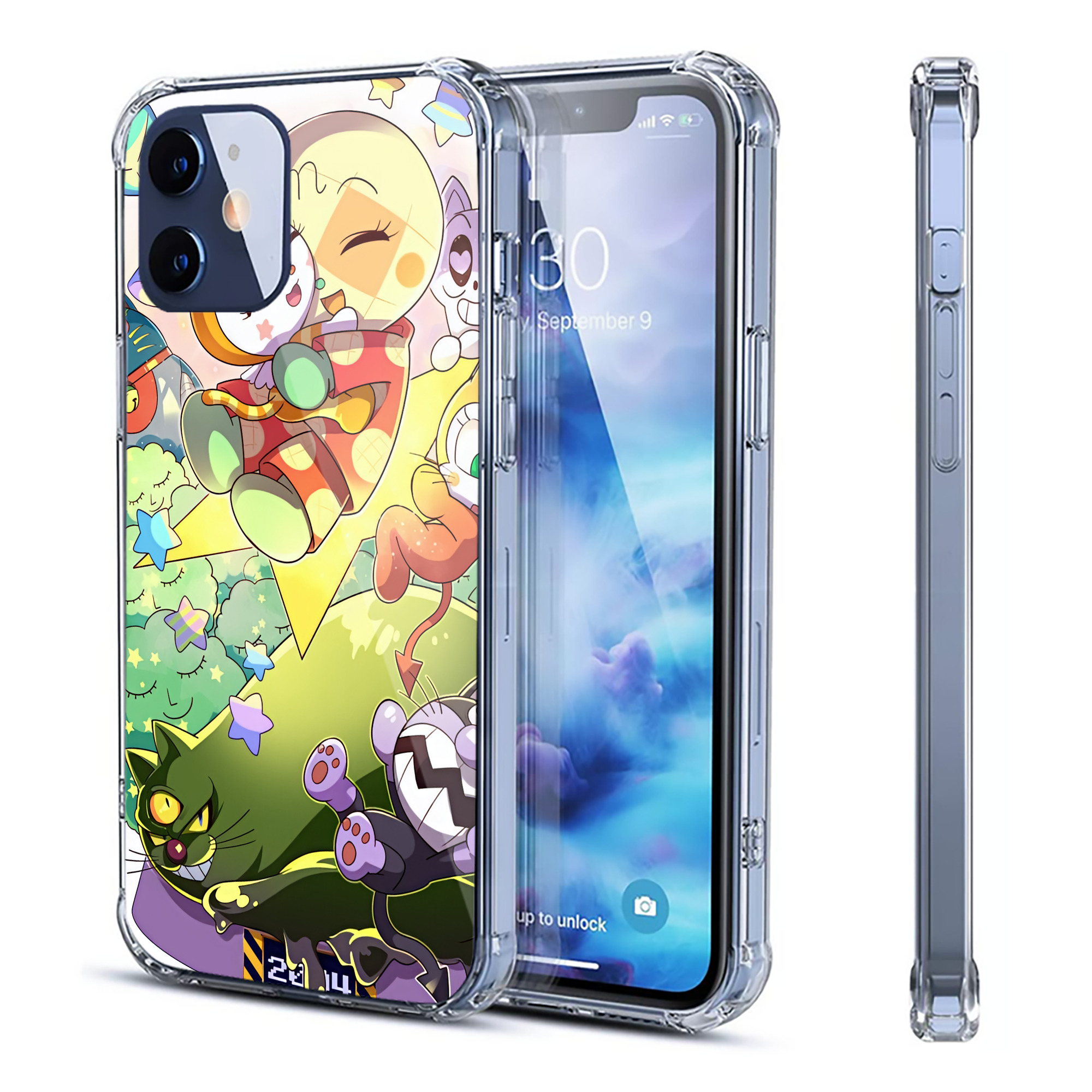 （画像用） アンパンマン Anpanman 【iPhone 12シリーズ対応】透明スマホケース（クリアソフトケース）